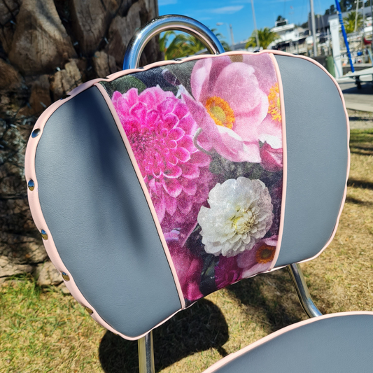 Dahlia Chrome "Chairs PAIR"