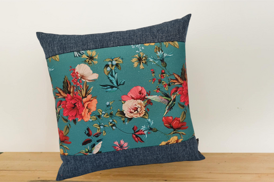 Hummingbird Cushion Cover - Ocean Border #3