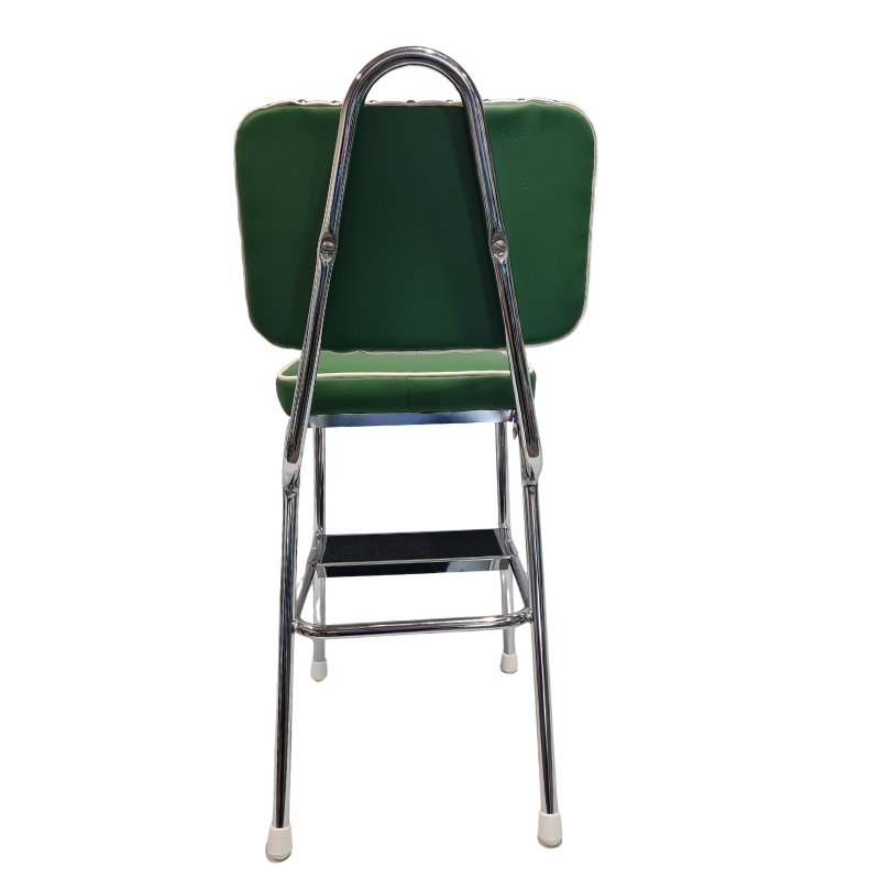 Unique Retro Step Stool - Seat - Scooter - Green
