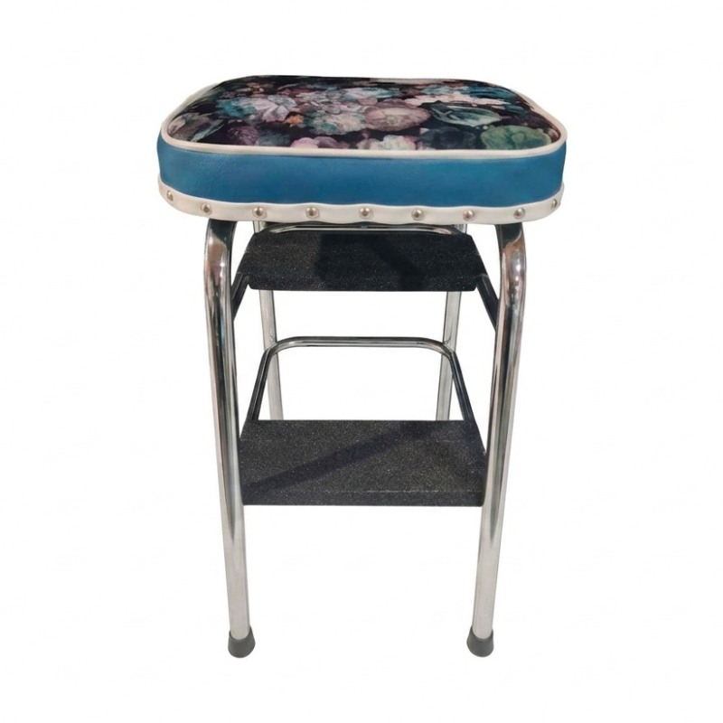 1960s Retro Chrome Step Stool – Flowerbomb Fabric