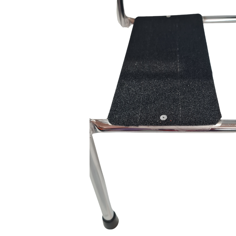 Retro Chrome Step Stool - Seat