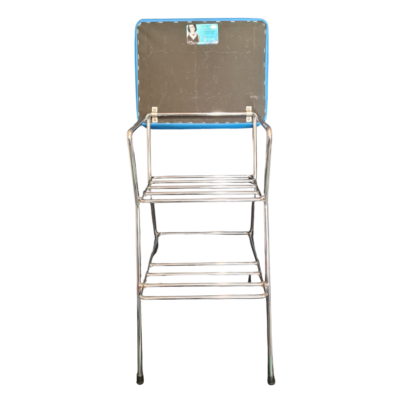 Retro Chrome Step Stool - Seat