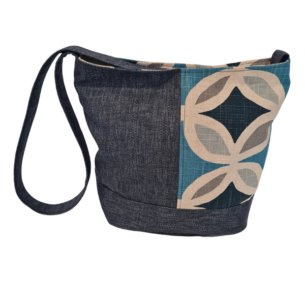 Bucket bag - Retro Vibe Blue - Shoulder Bag