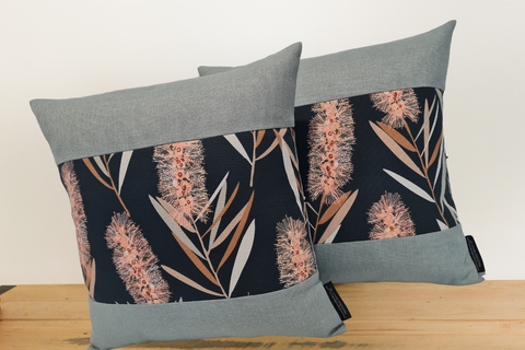 Botanical Cushion Cover - Keylargo Sky (Pair)