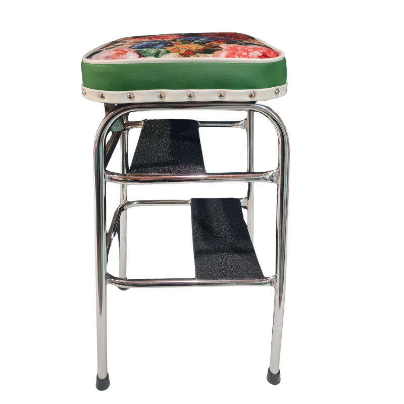 1960s Retro Chrome Step Stool – Flowerbomb Fabric