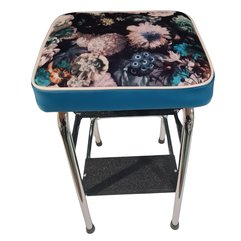 1960s Retro Chrome Step Stool – Flowerbomb Fabric