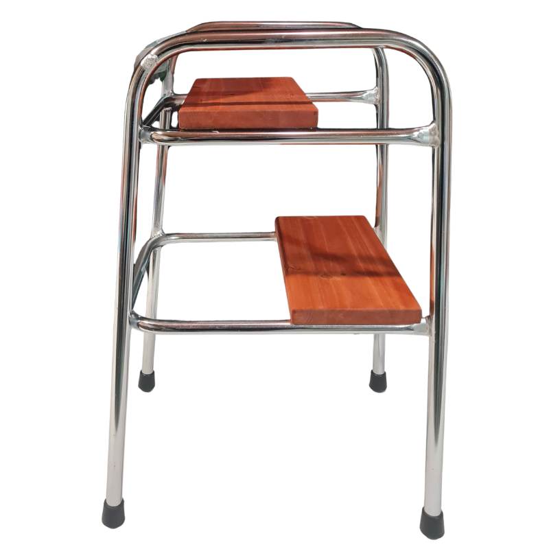1960s Retro Chrome Step Stool – Zanzibar Fabric