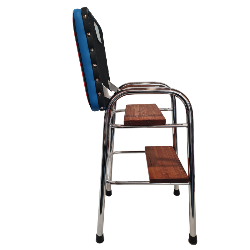 Retro Chrome Step Stool - Seat