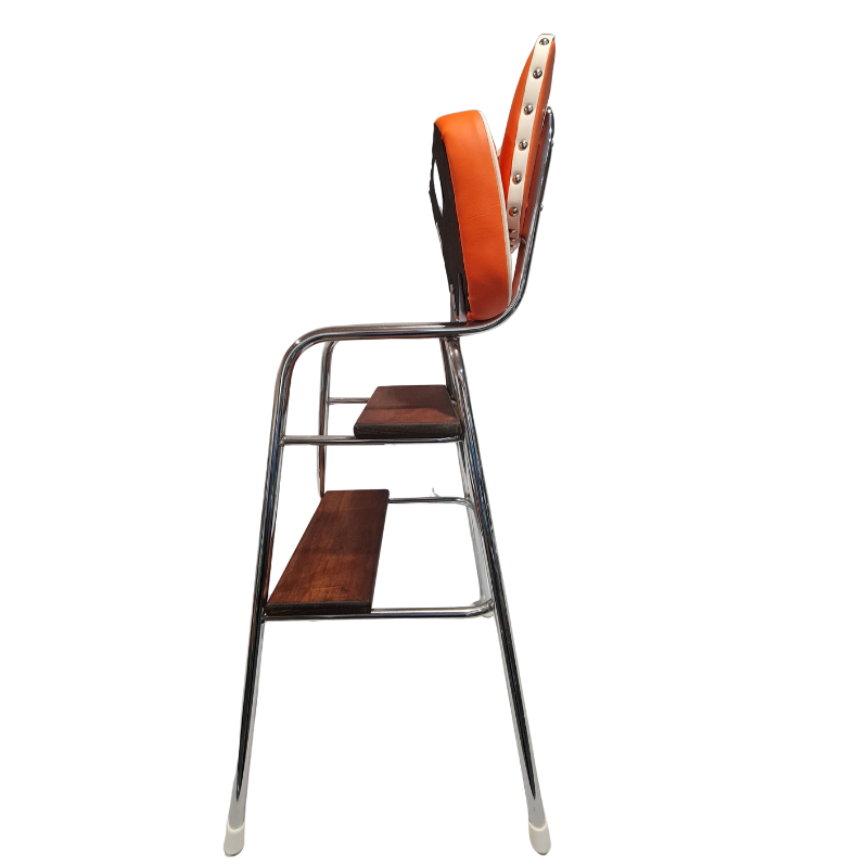 Unique Retro Step Stool - Seat - Caravan - Orange
