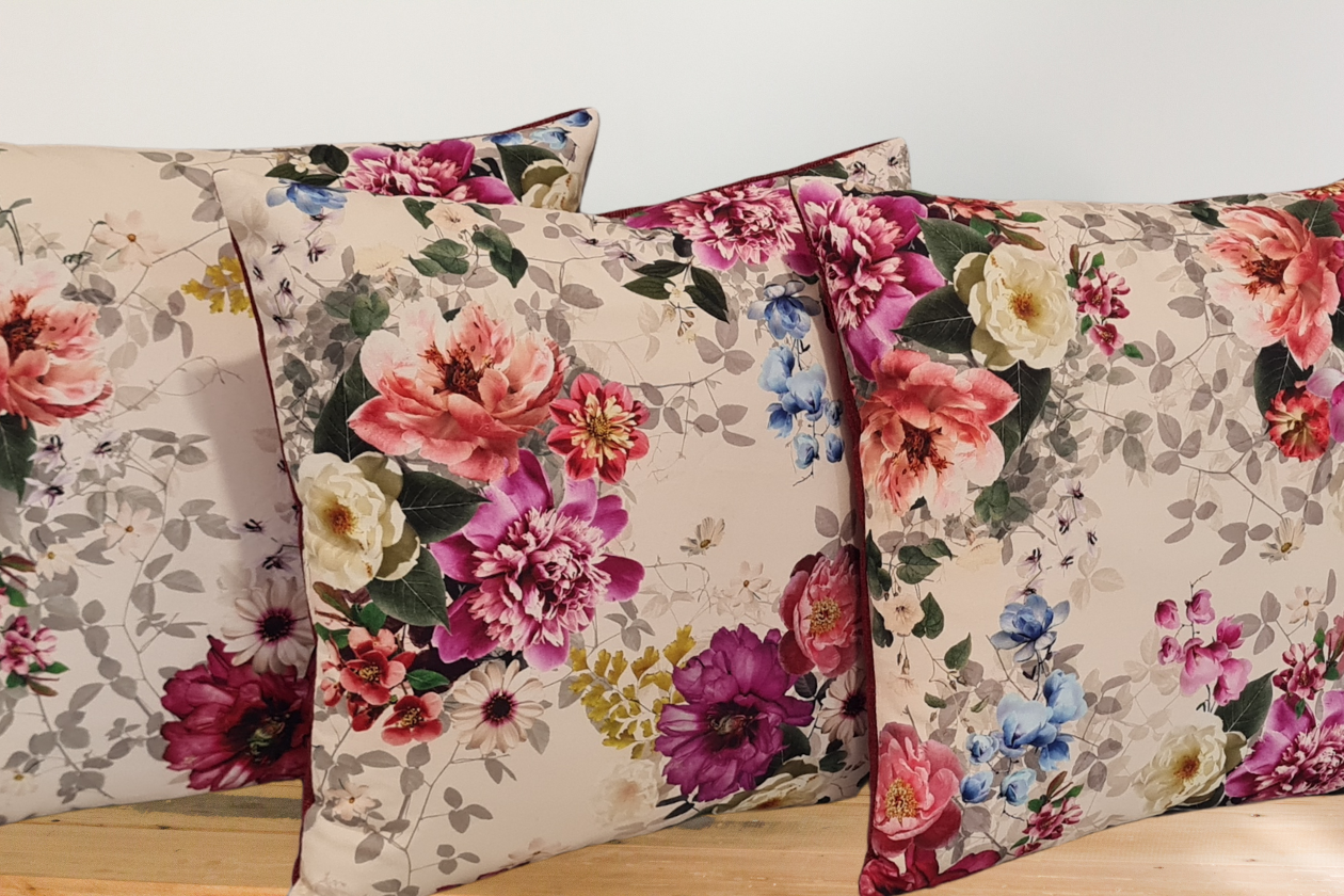 Flower Cushions - Set of 3 covers