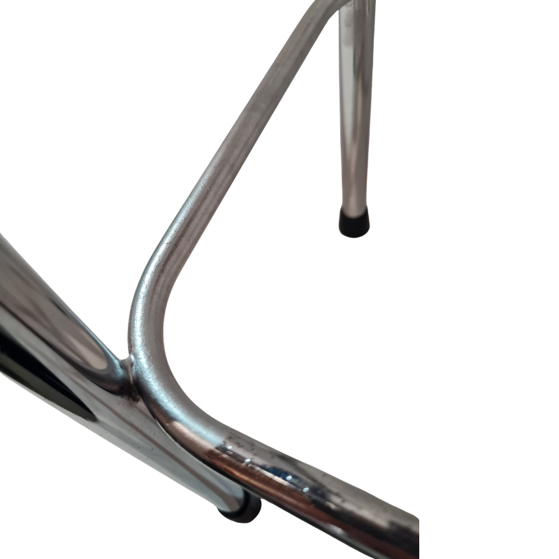 Retro Chrome Step Stool - Seat