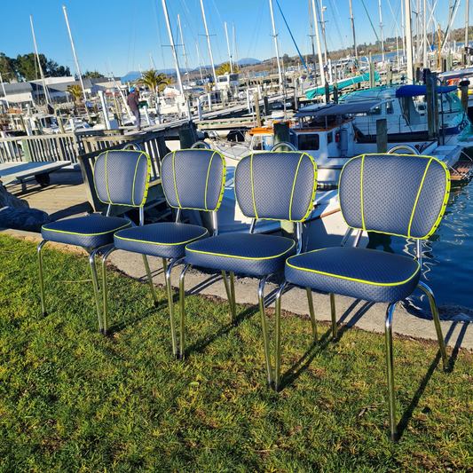Retro Chrome Chairs "Set of 4"