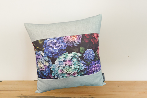 Auroras Floral Bouquet Cushion Cover # 3 - Keylargo Sky