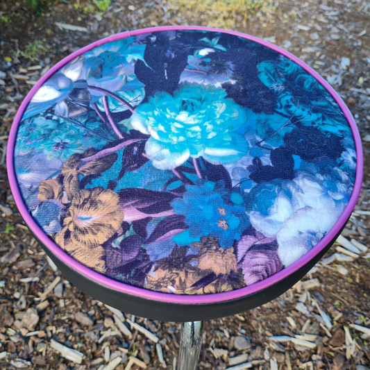 Retro Chrome Stool - Seat