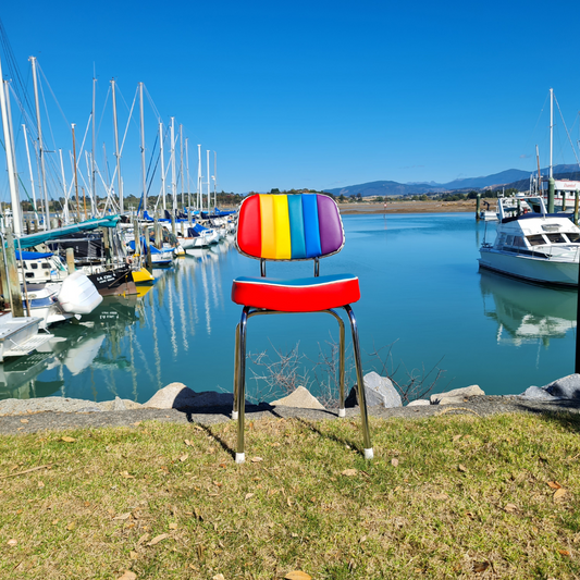 Rainbow Retro Kitchen Chair
