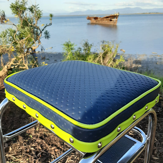 Retro Chrome Step Stool - Seat