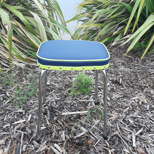 Retro Chrome Stool - Seat