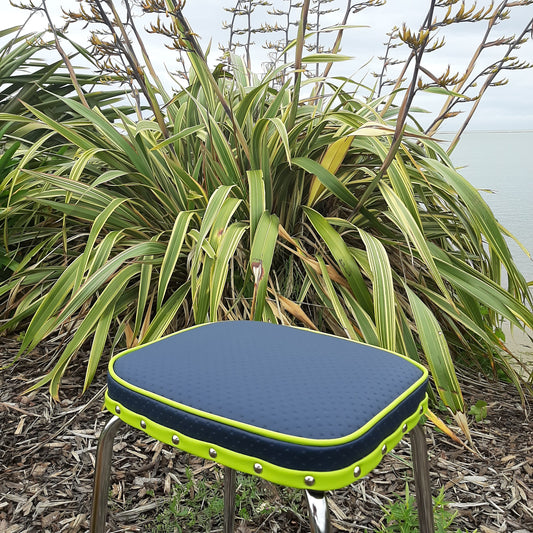 Retro Chrome Stool - Seat