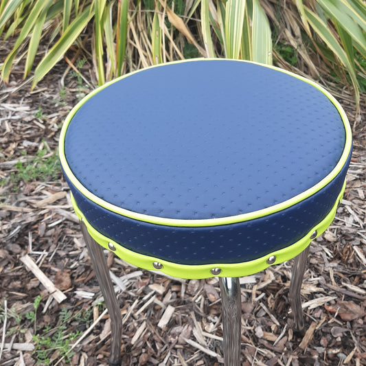 Retro Chrome Stool - Seat