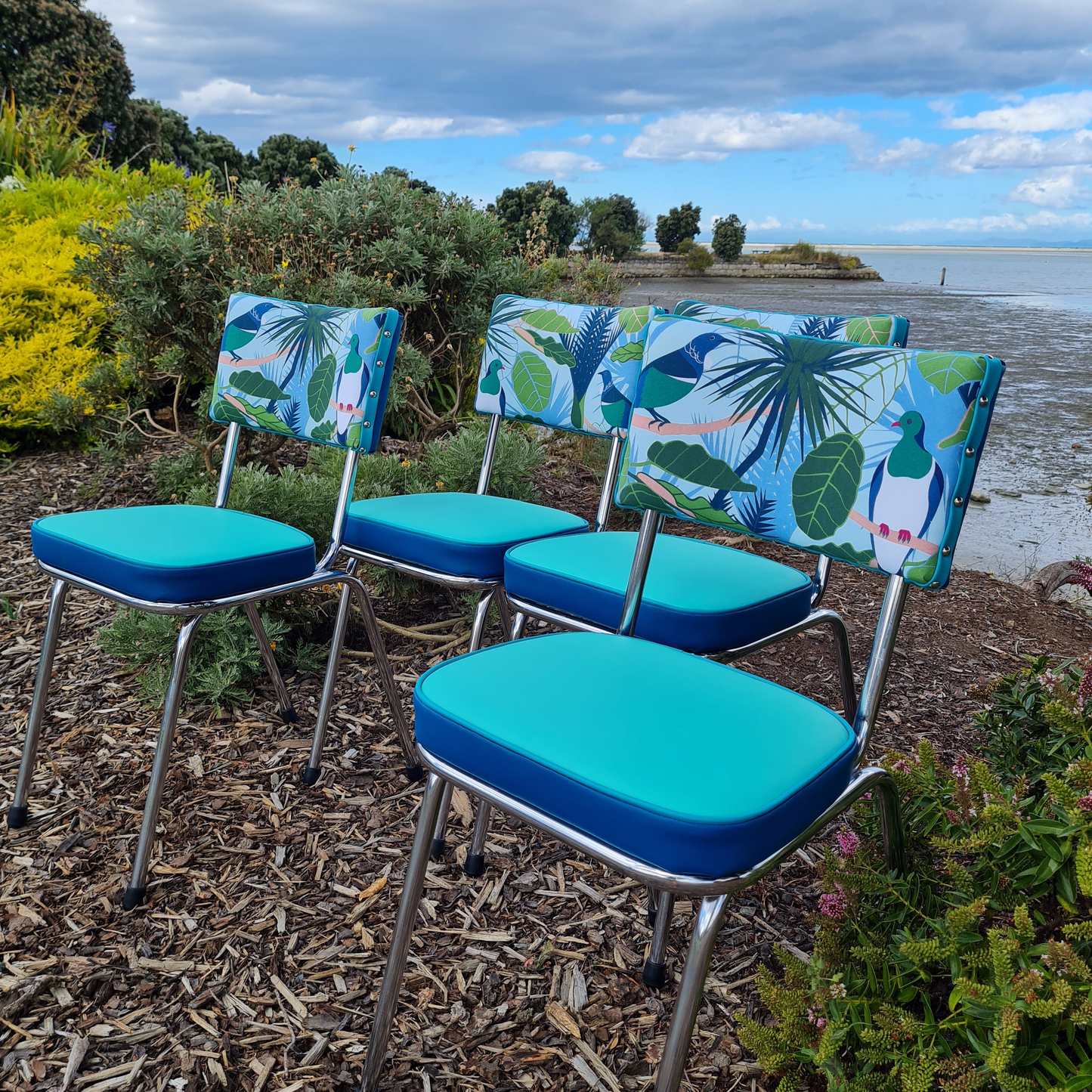 Chrome Chairs Native NZ inspired set off 4