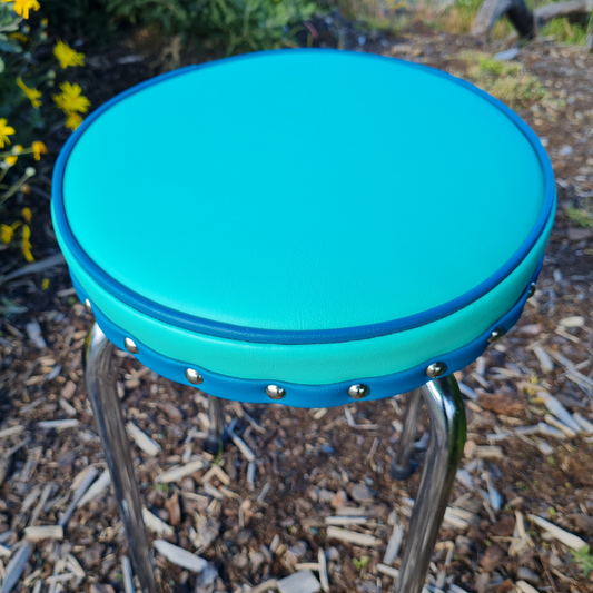 Retro Chrome Stool - Seat