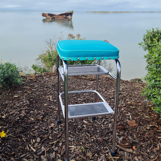 Retro Chrome Step Stool