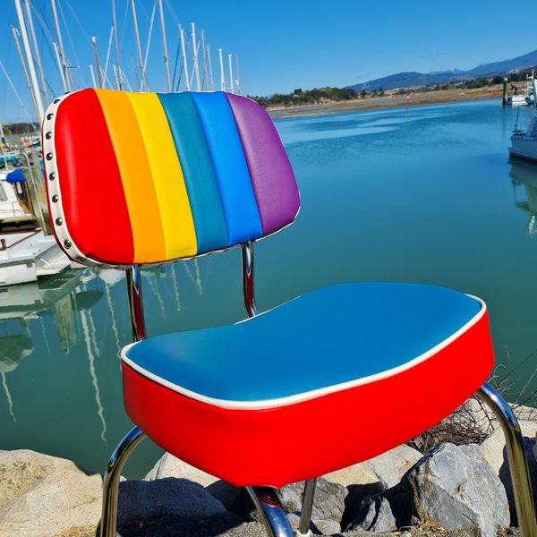 Rainbow Retro Kitchen Chair