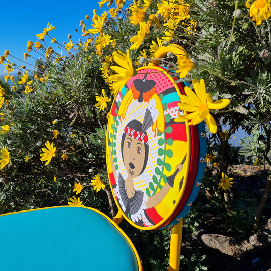 Wahine set of 6 retro chairs