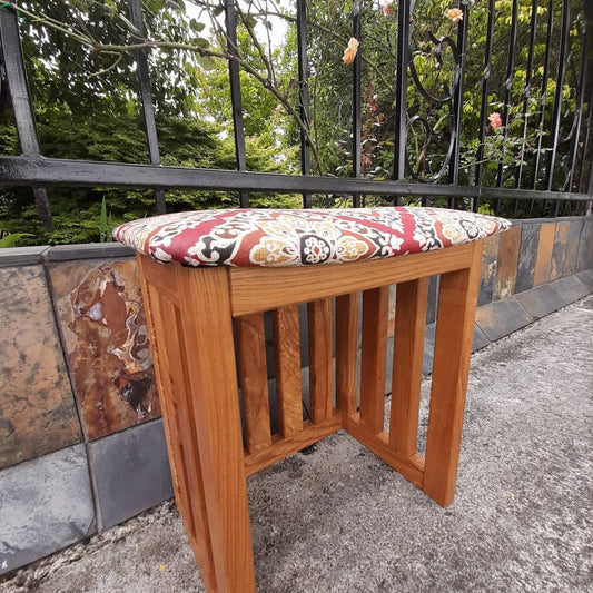Footstool Ash Timber Base