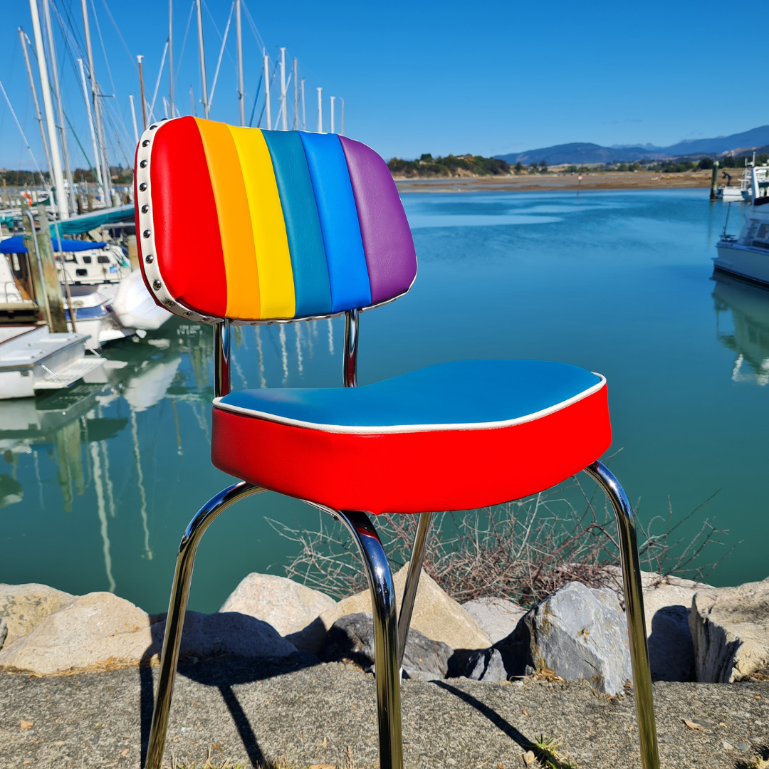 Rainbow Retro Kitchen Chair