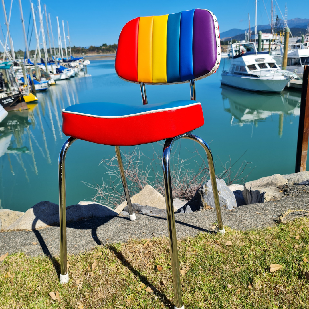 Rainbow Retro Kitchen Chair
