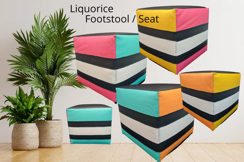 Liquorice Footstool / Seat