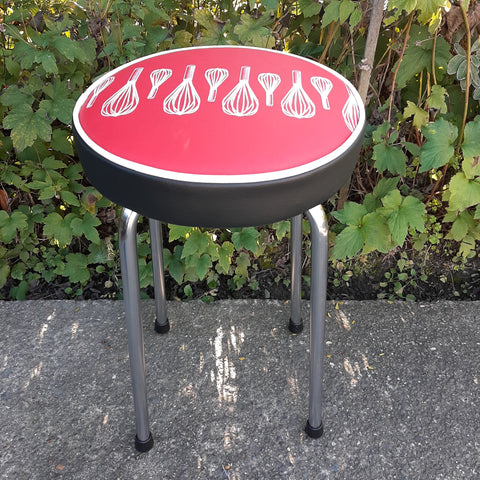 Retro Chrome Stool - Seat - Whisk